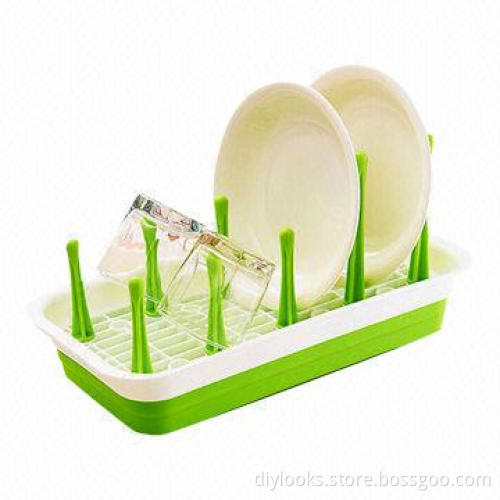 2013 Eco-friendly Kitchen Saucer Drain/Dish Rack, Made of PP Material